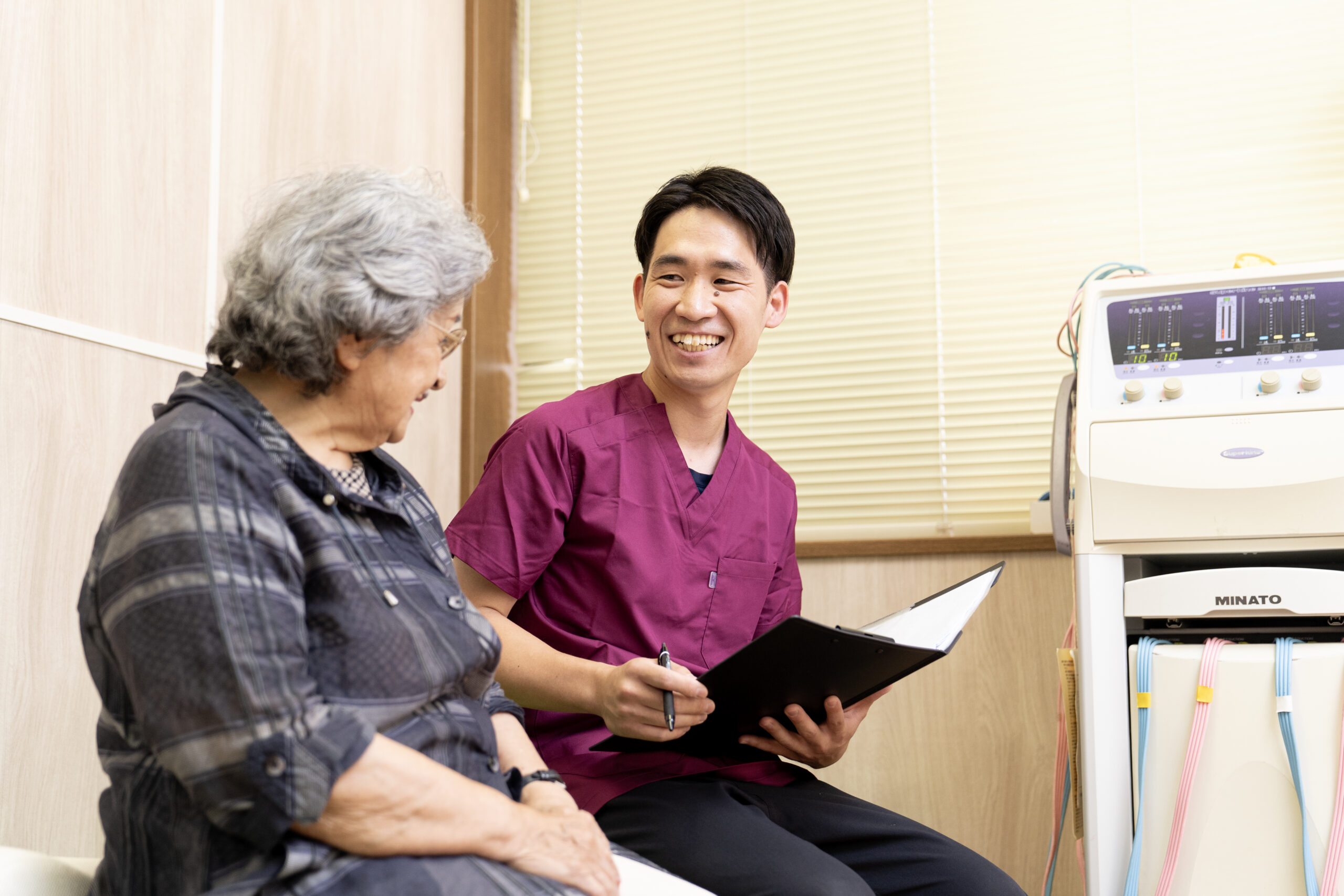 施設専任の施術者による連携体制