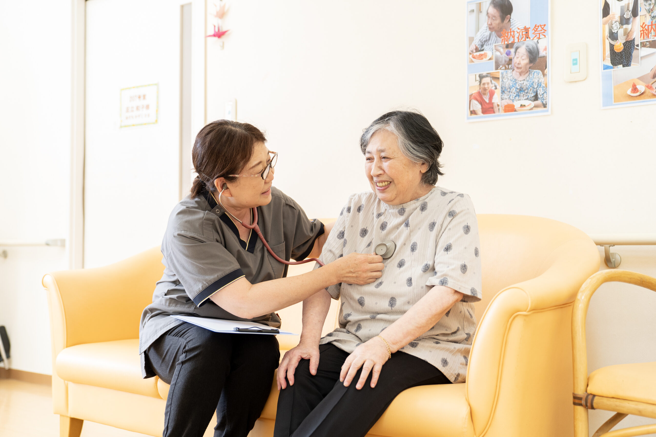 いつも馴染みの看護師さんがそばにいてくれる安心感